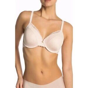 NATORI 7313219 Tulle Refined Contour Underwire Bra Light Pink 36DD NEW $70